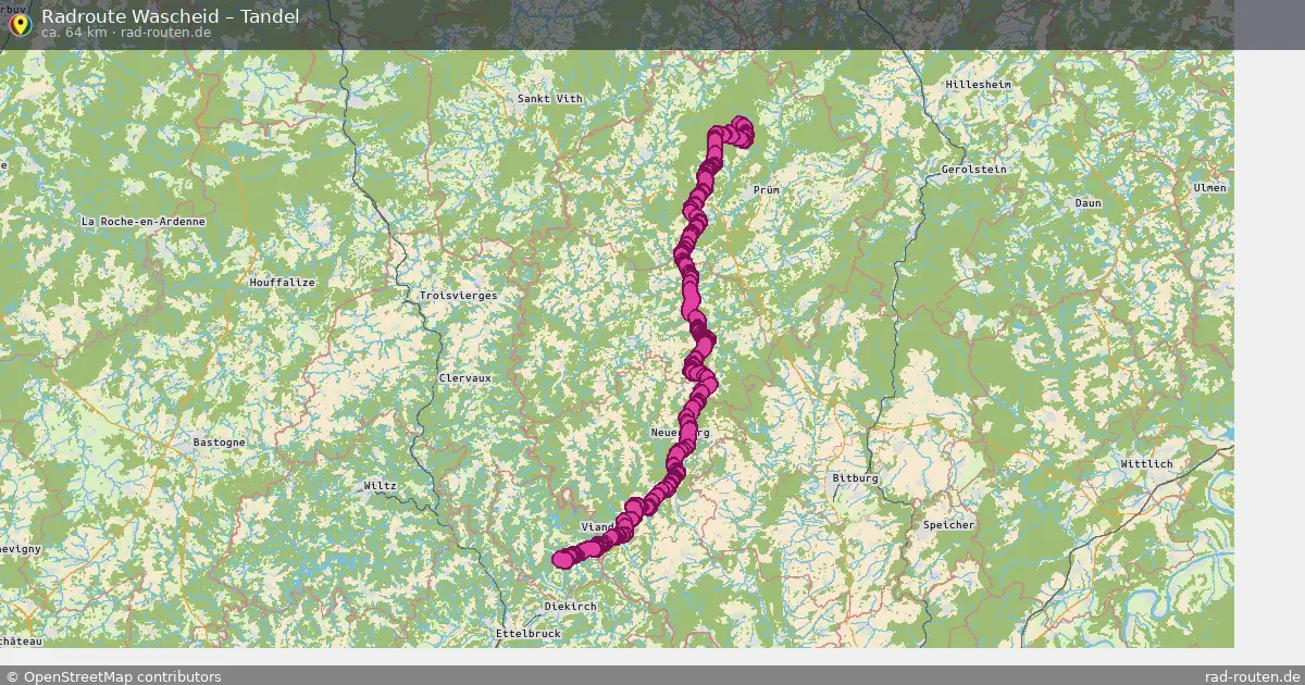Fahrradroute Wascheid – Tandel