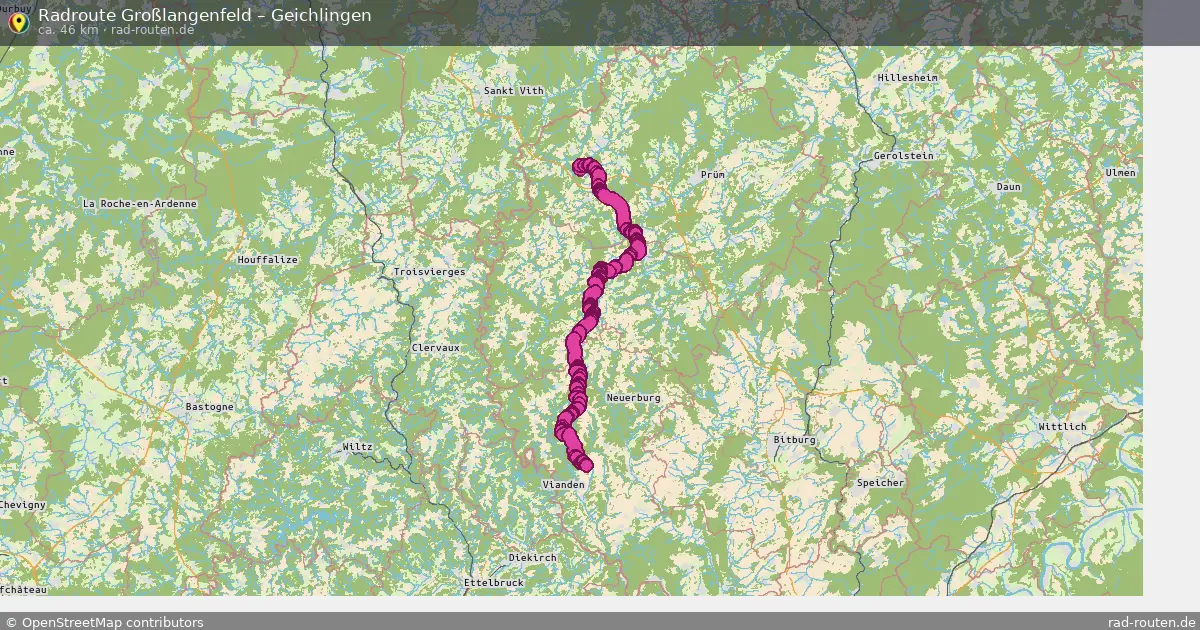 Fahrradroute Großlangenfeld – Geichlingen