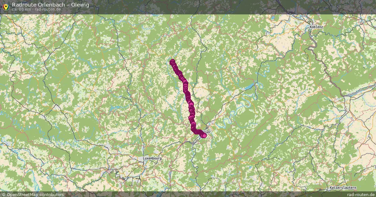 Radtour Orlenbach – Olewig