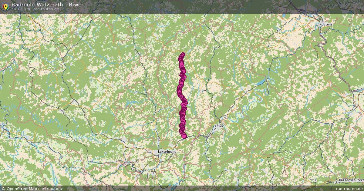 Fahrradroute Watzerath – Biwer