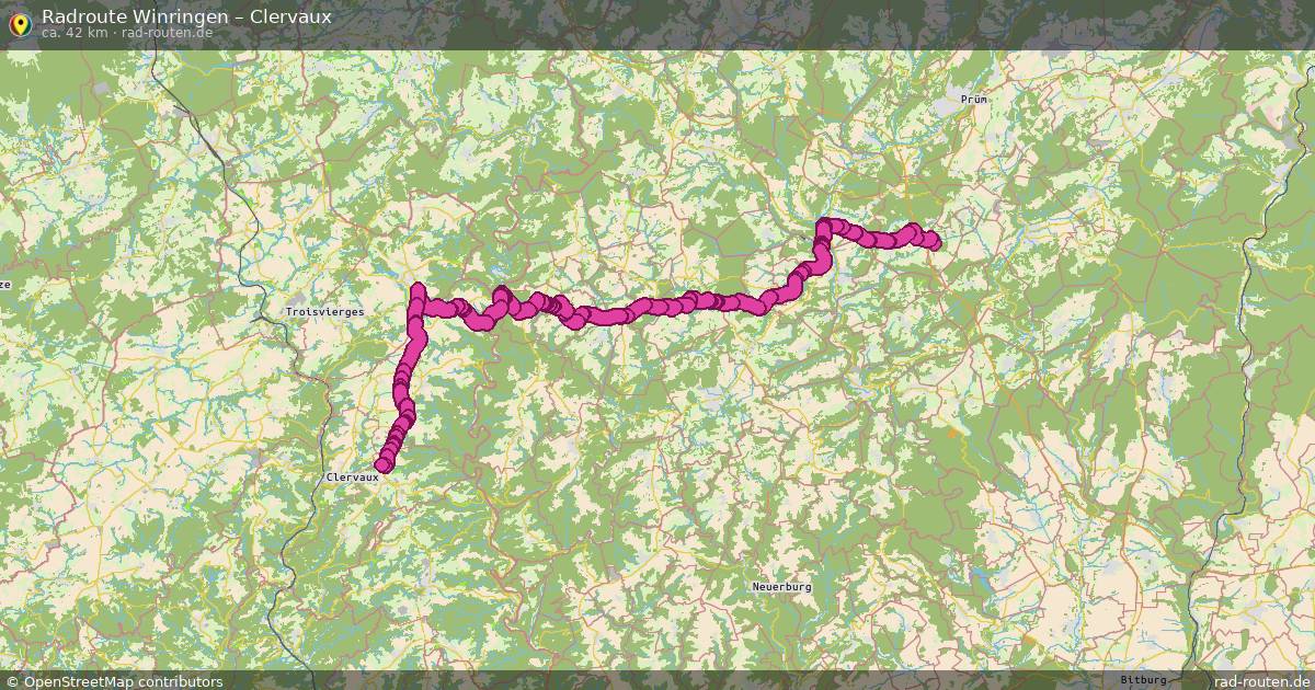 Fahrradroute Winringen – Clervaux