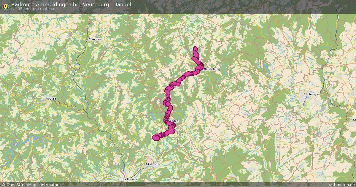 Fahrradroute Ammeldingen Bei Neuerburg – Tandel