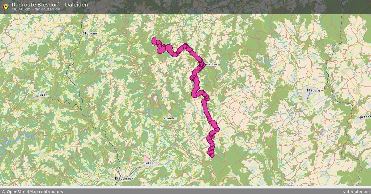 Fahrradroute Biesdorf – Daleiden