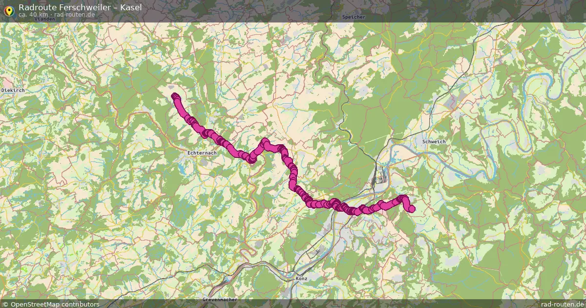 Fahrradroute Ferschweiler – Kasel