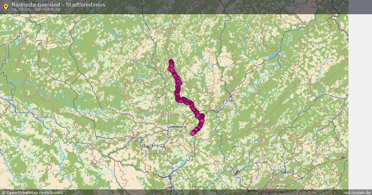 Radtour Gemünd – Stadtbredimus
