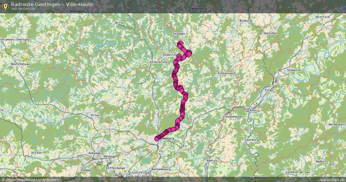 Radtour Gentingen – Ville-Haute