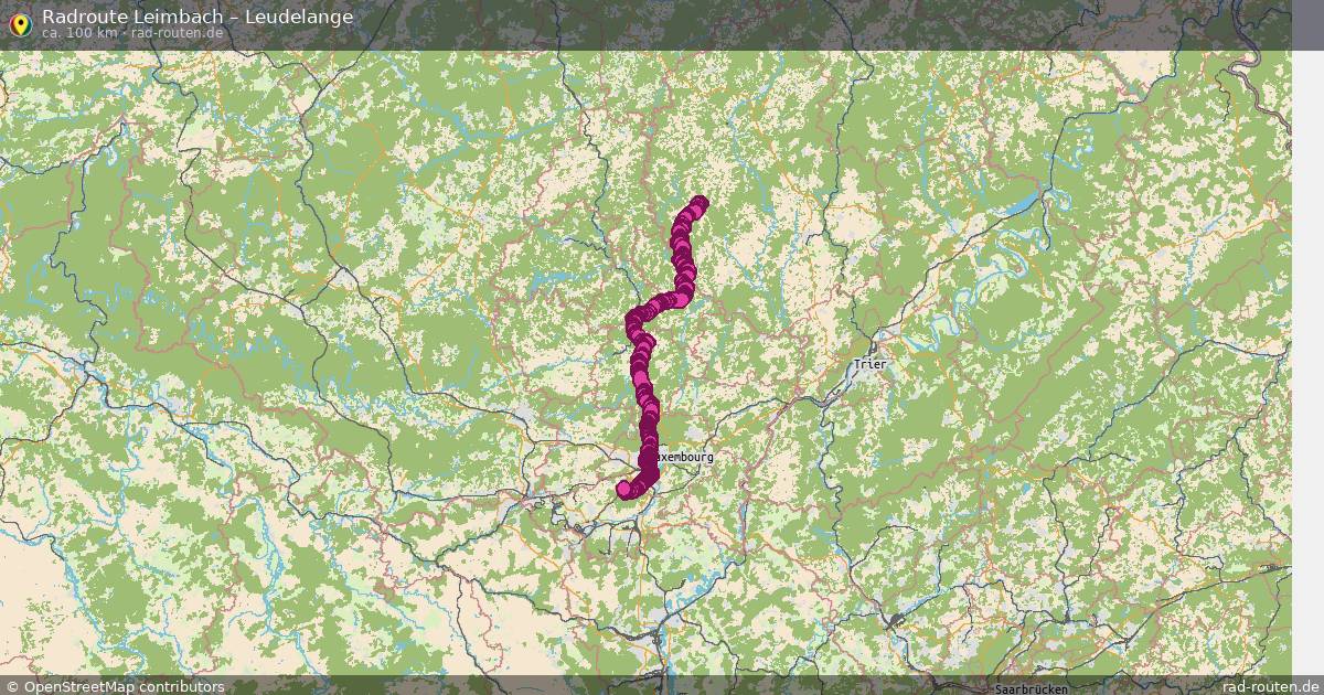 Fahrradroute Leimbach – Leudelange