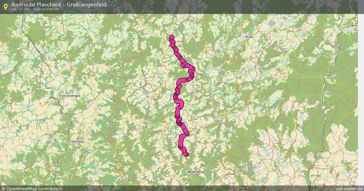 Fahrradroute Plascheid – Großlangenfeld (30 km) – Rad-Routen.de