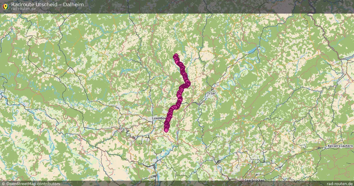 Fahrradroute Utscheid – Dalheim