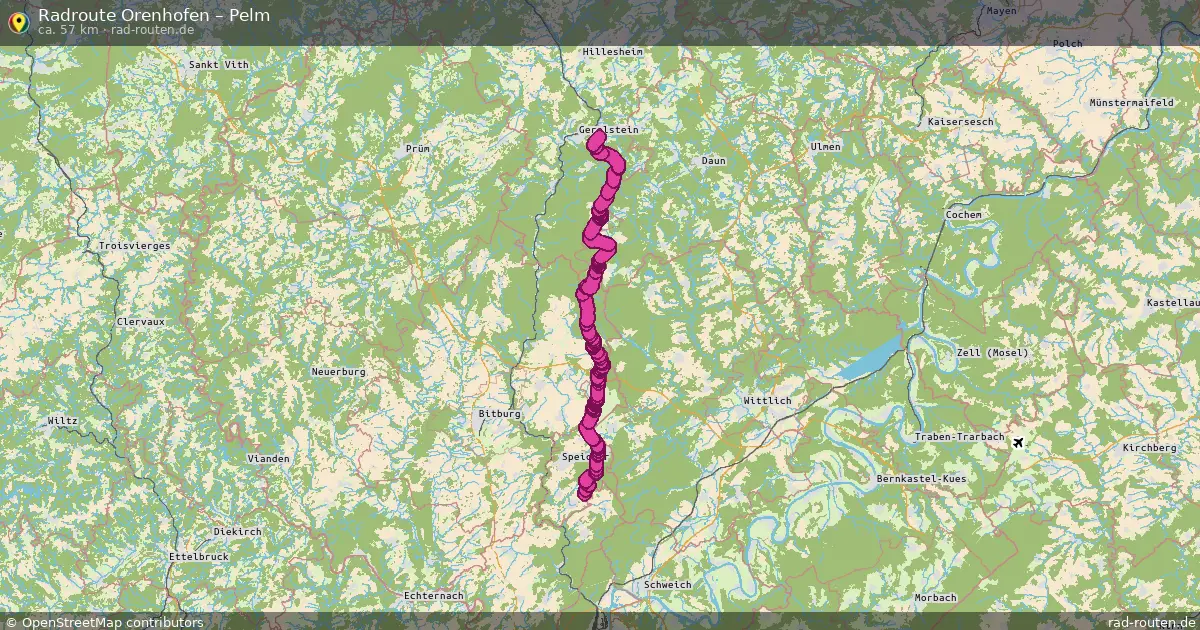Fahrradroute Orenhofen – Pelm
