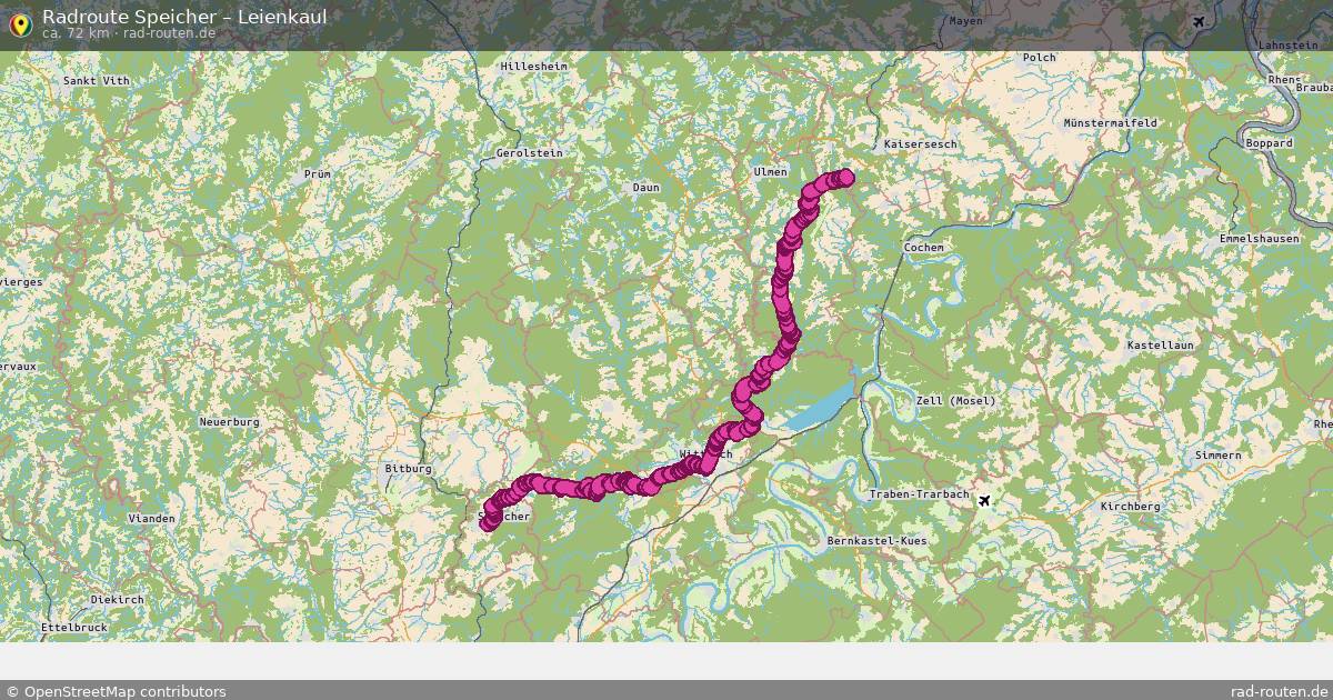 Fahrradroute Speicher – Leienkaul