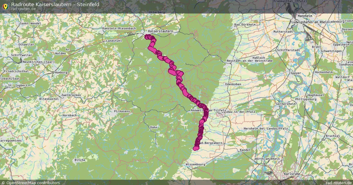 Radtour Kaiserslautern – Steinfeld