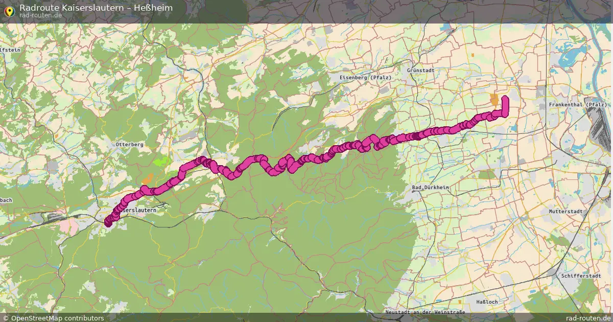 Radtour Kaiserslautern – Heßheim