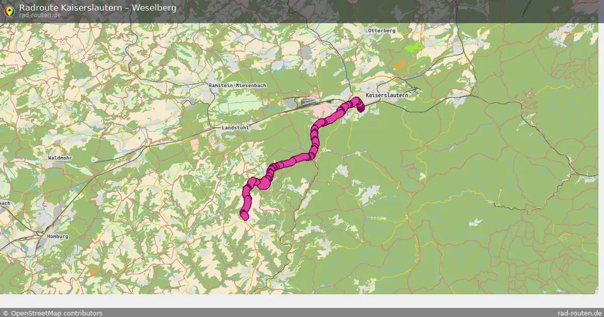 Radtour Kaiserslautern – Weselberg