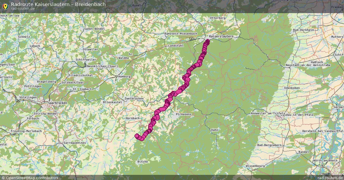 Radtour Kaiserslautern – Breidenbach