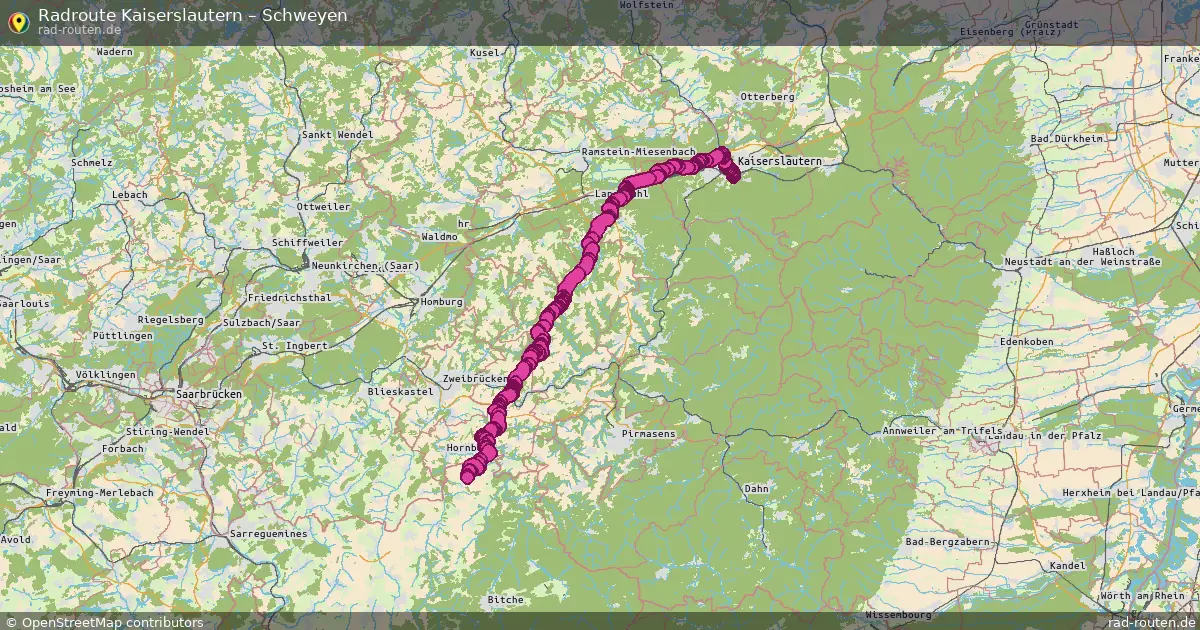 Radtour Kaiserslautern – Schweyen