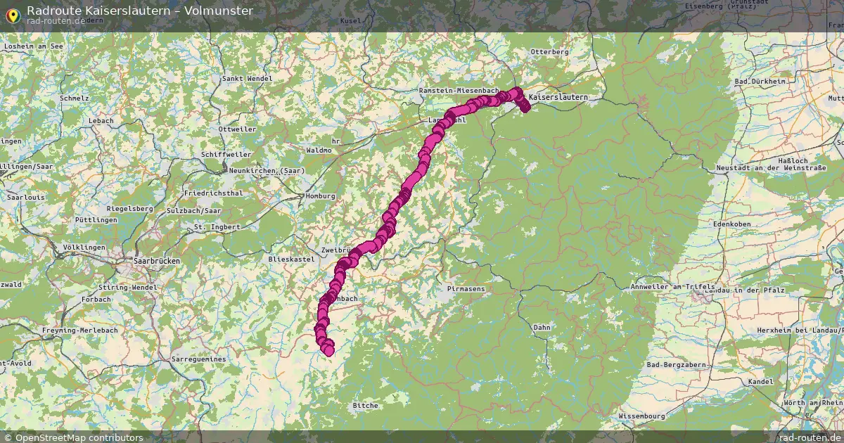Radtour Kaiserslautern – Volmunster