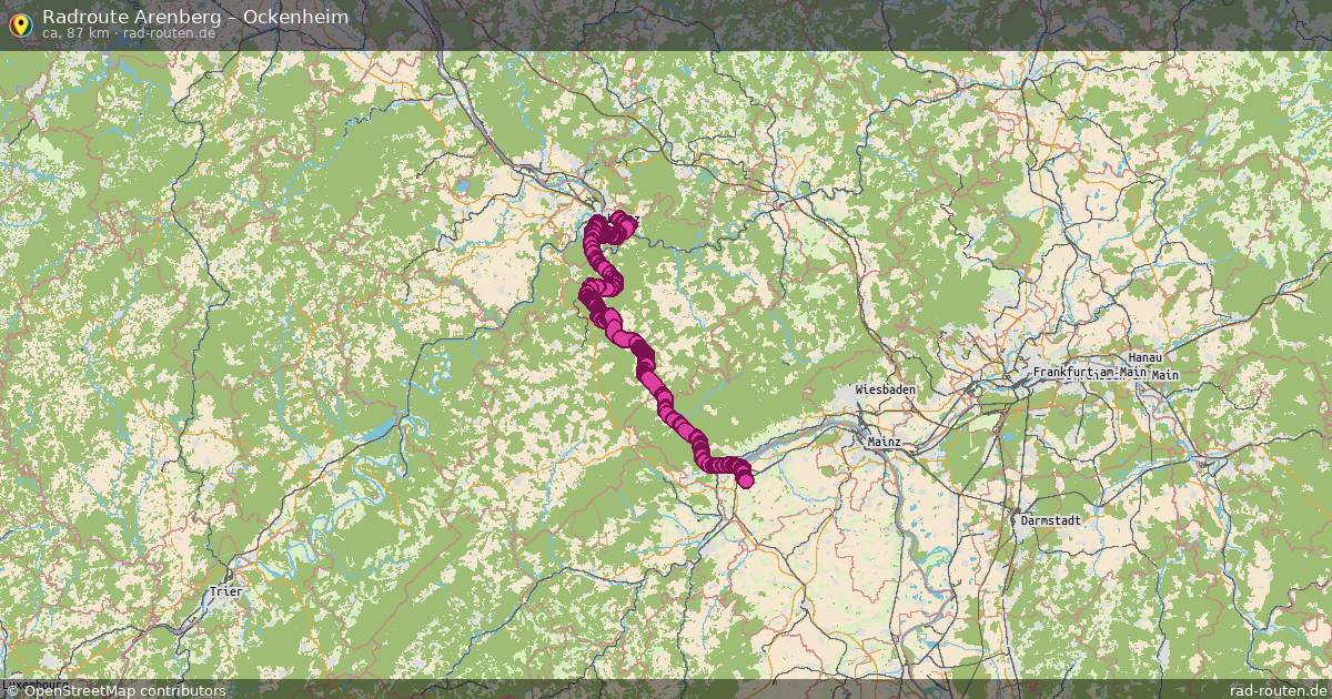Fahrradroute Arenberg – Ockenheim