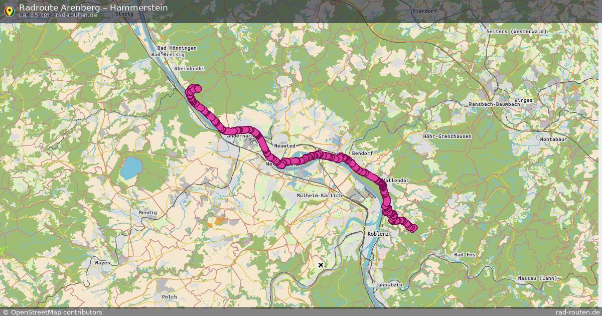 Fahrradroute Arenberg – Hammerstein