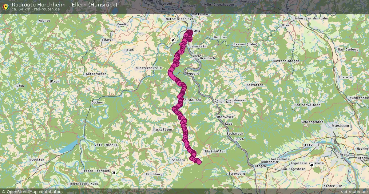 Radtour Horchheim – Ellern (Hunsrück)