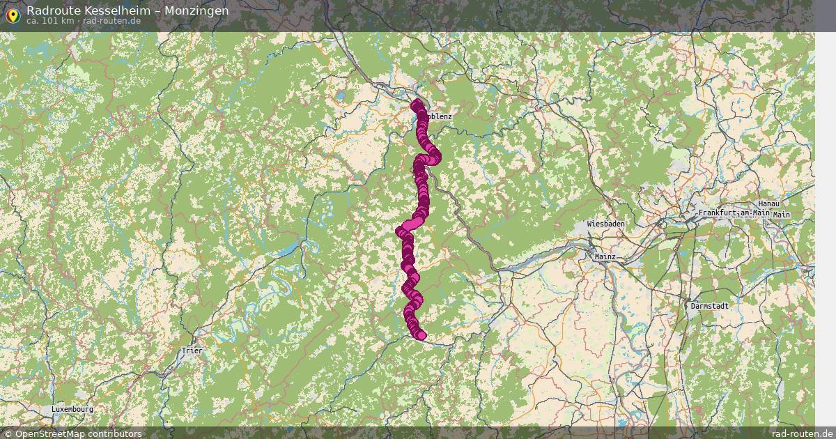 Fahrradroute Kesselheim – Monzingen