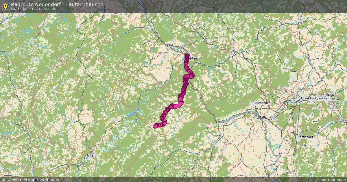 Fahrradroute Neuendorf – Lautzenhausen