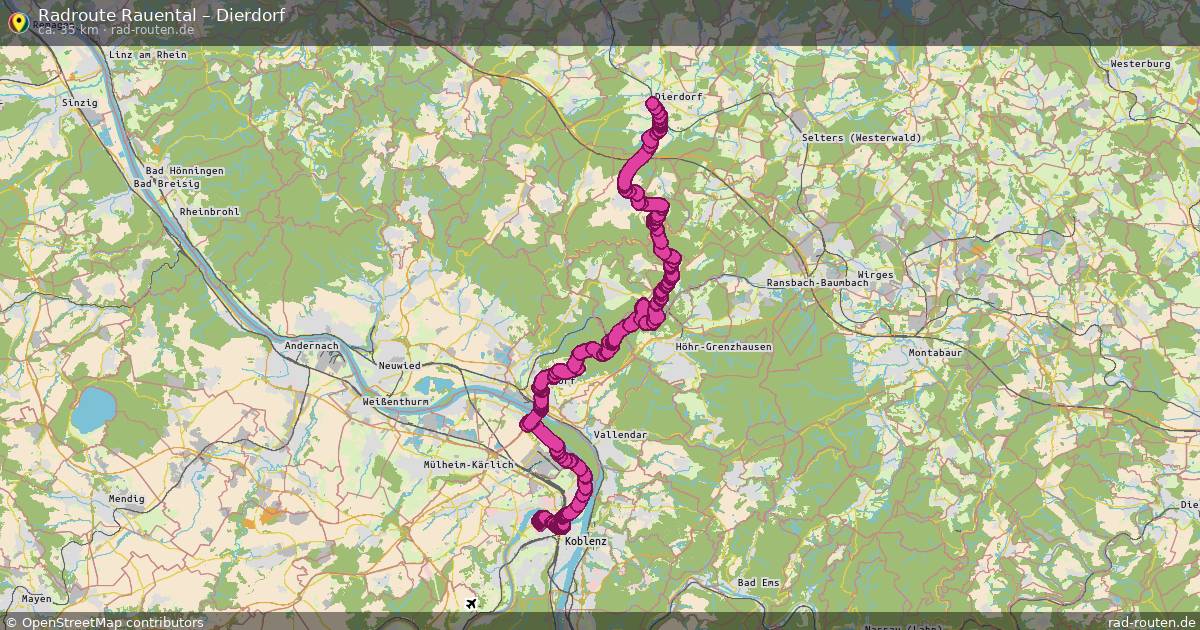 Fahrradroute Rauental – Dierdorf