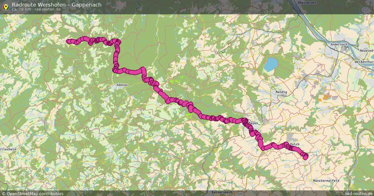 Radtour Wershofen – Gappenach
