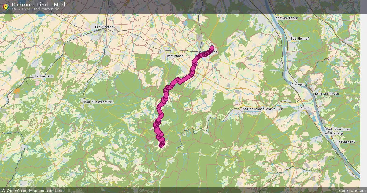 Radtour Lind – Merl