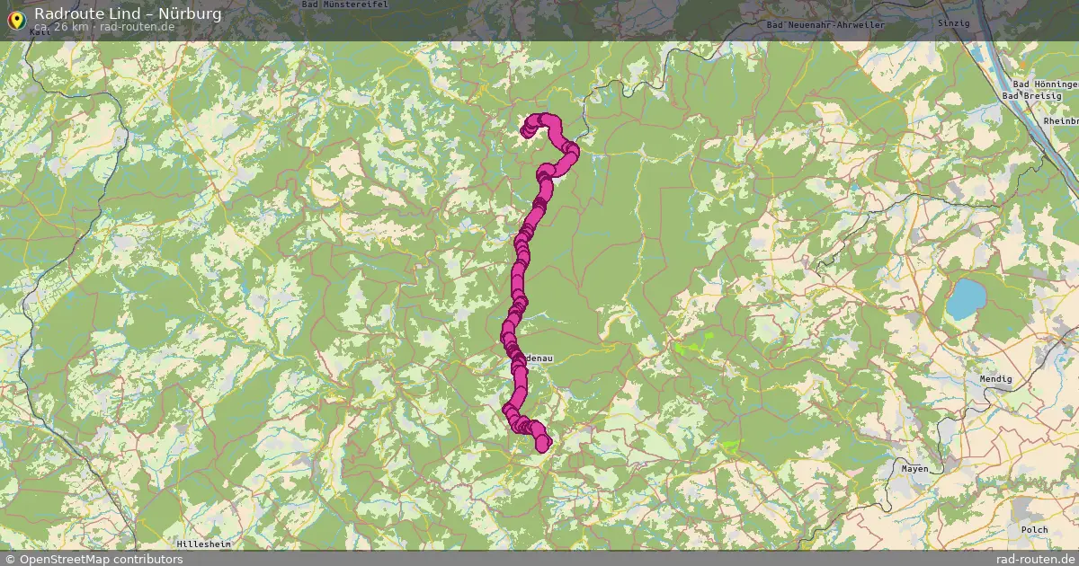 Radtour Lind – Nürburg