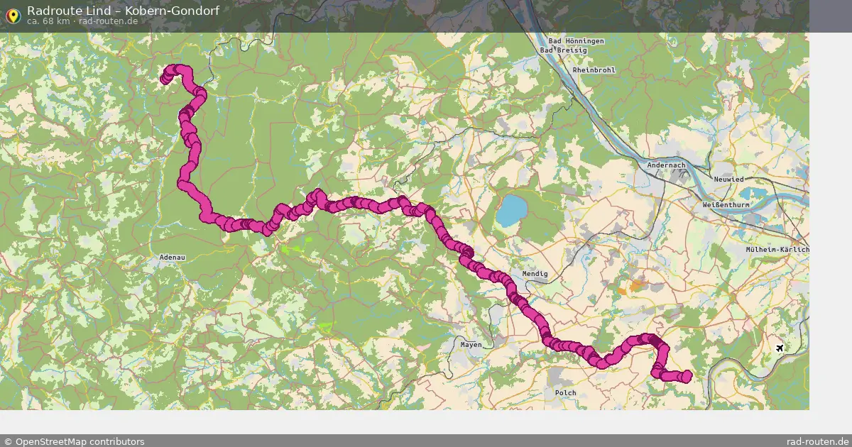 Radtour Lind – Kobern-Gondorf