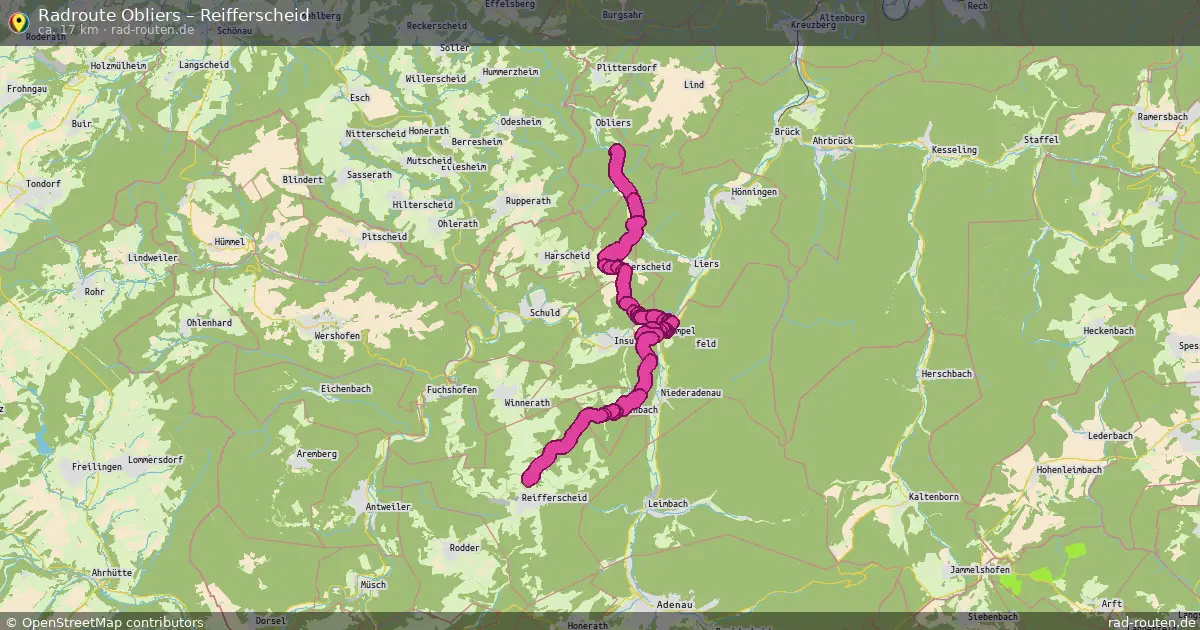 Radtour Obliers – Reifferscheid