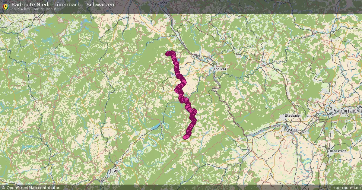 Radtour Niederdürenbach – Schwarzen