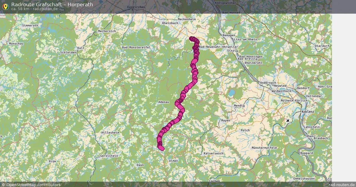 Fahrradroute Grafschaft – Horperath
