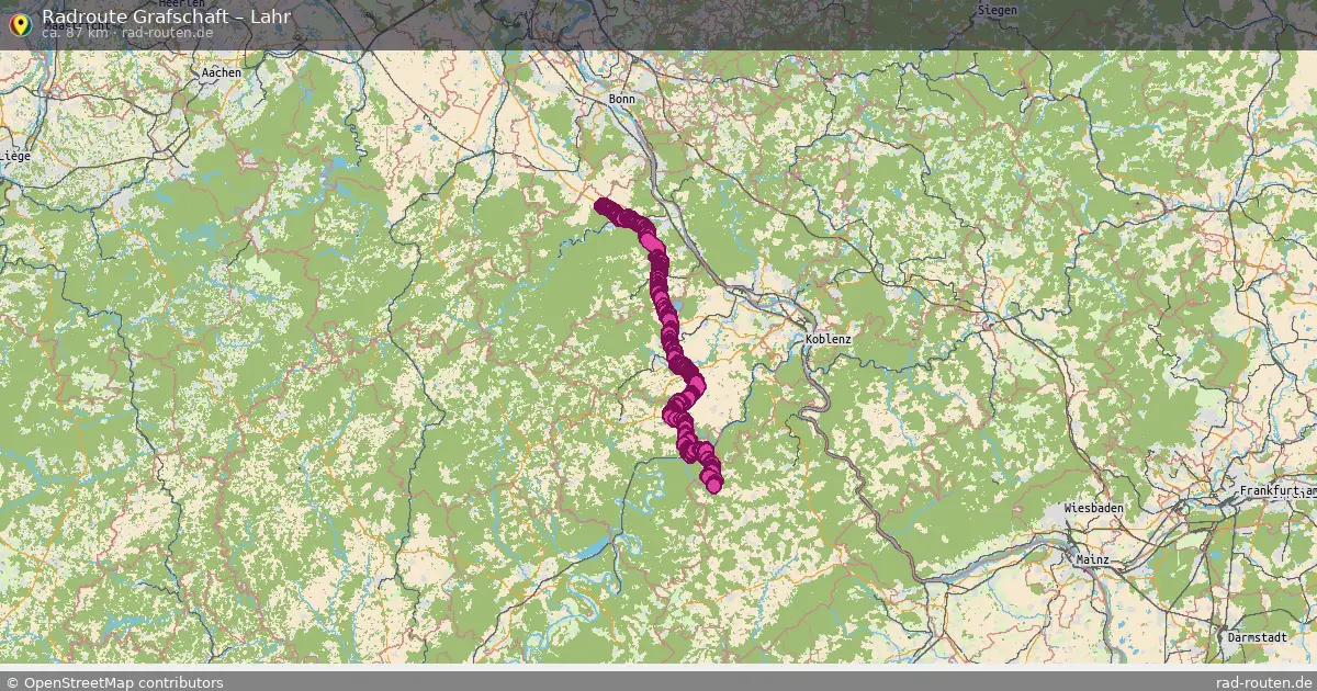Fahrradroute Grafschaft – Lahr