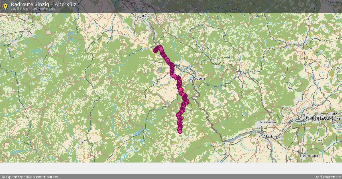 Fahrradroute Sinzig – Alterkülz