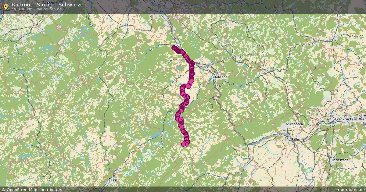 Fahrradroute Sinzig – Schwarzen
