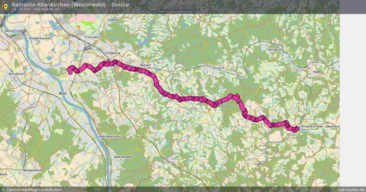 Radtour Altenkirchen (Westerwald) – Geislar
