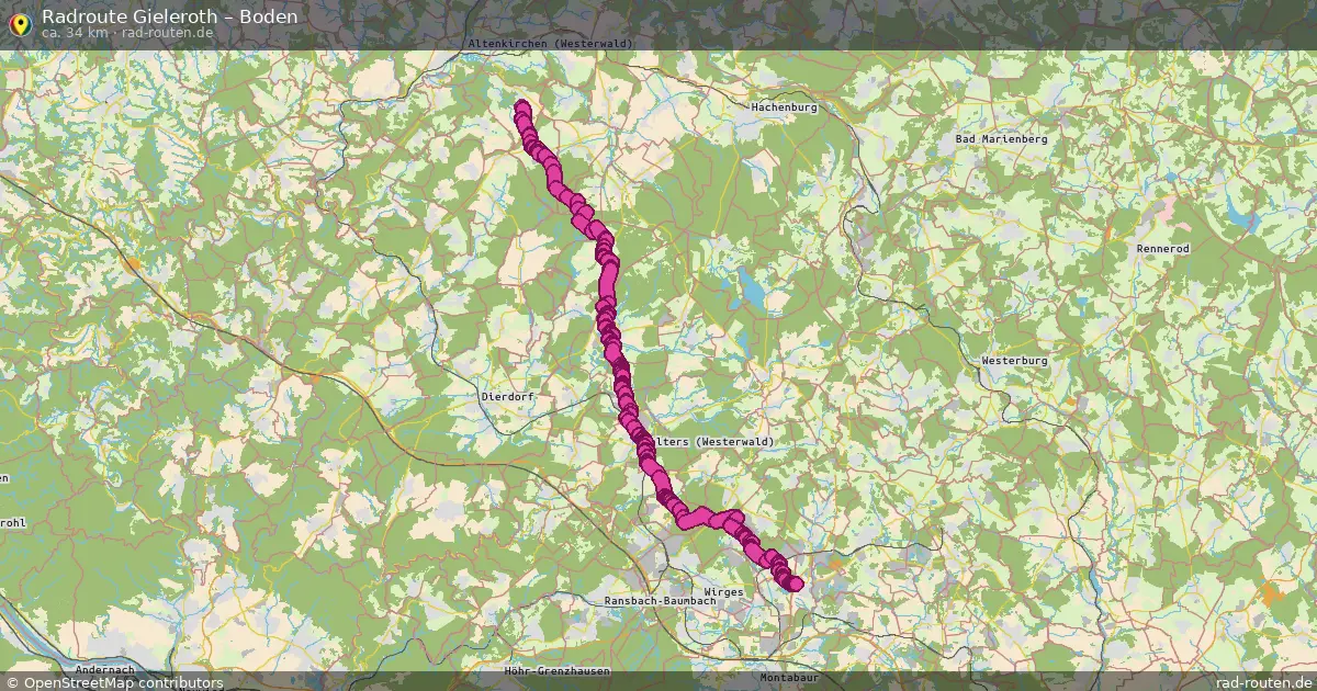 Fahrradroute Gieleroth – Boden (34 km) – Rad-Routen.de