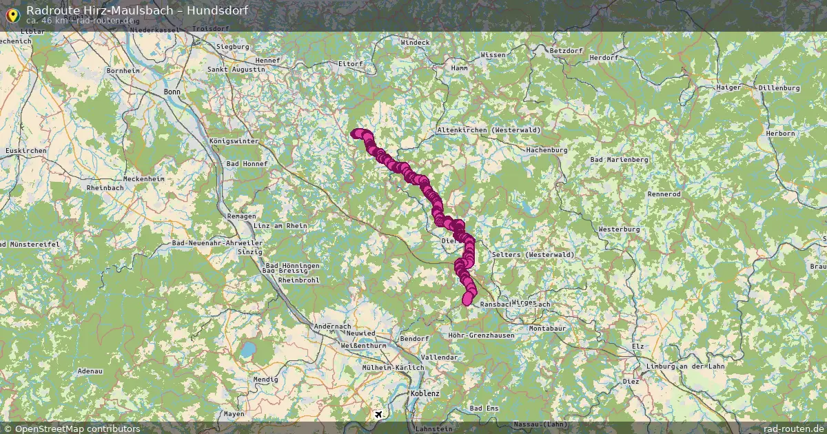Radtour Hirz-Maulsbach – Hundsdorf