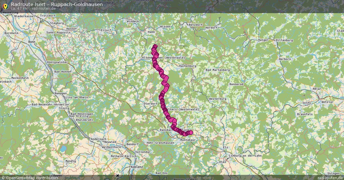 Radtour Isert – Ruppach-Goldhausen