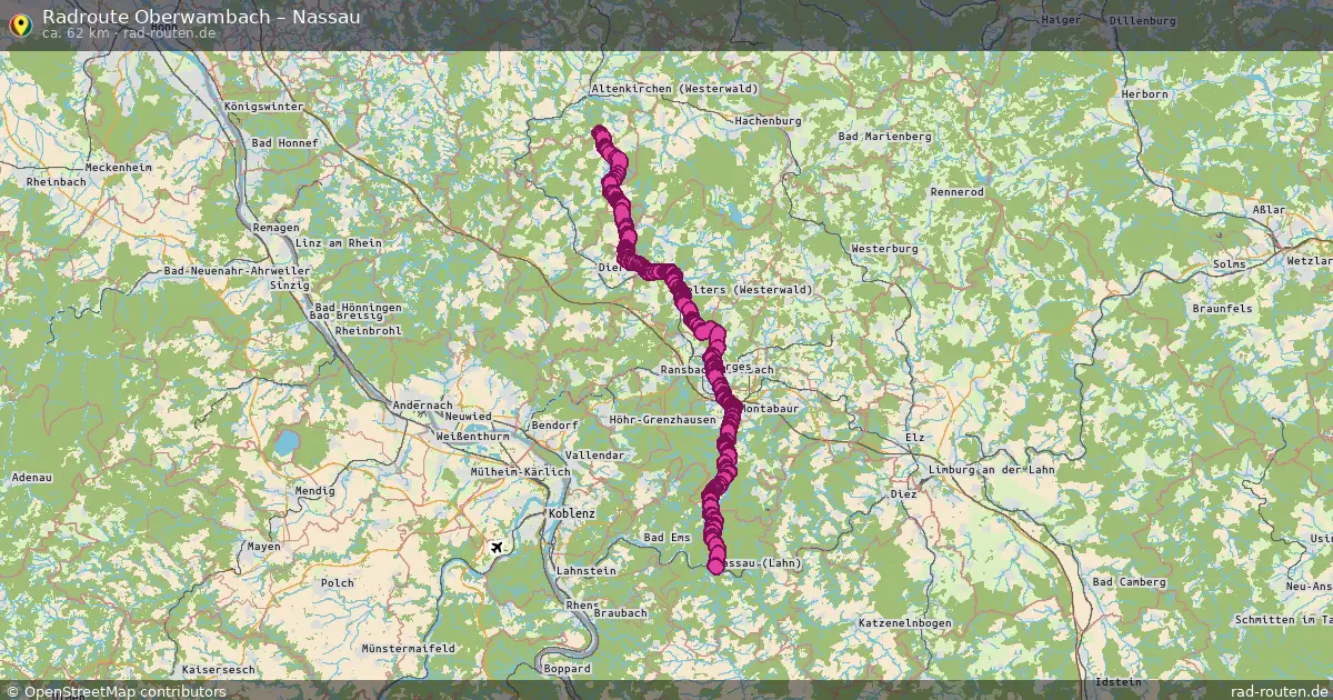 Radtour Oberwambach – Nassau