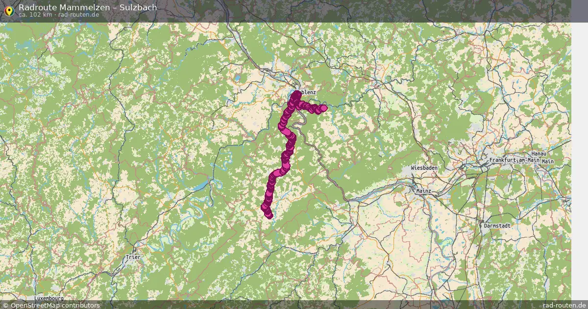 Fahrradroute Mammelzen – Sulzbach (93 km) – Rad-Routen.de