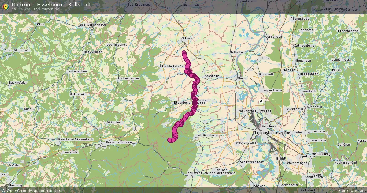Radtour Esselborn – Kallstadt
