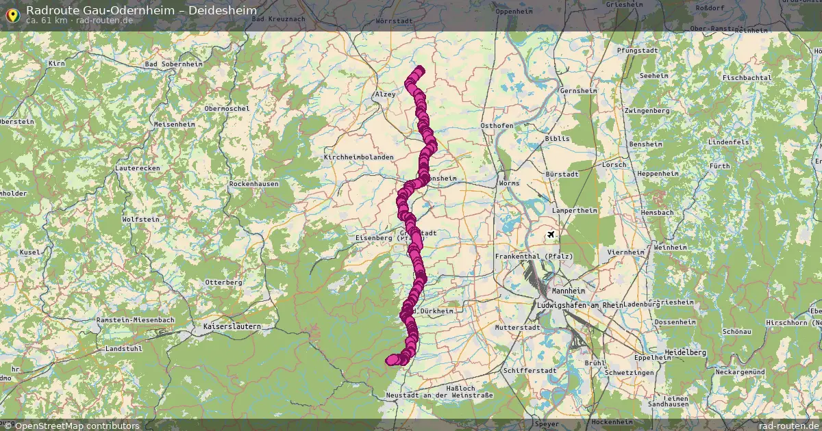 Radtour Gau-Odernheim – Deidesheim