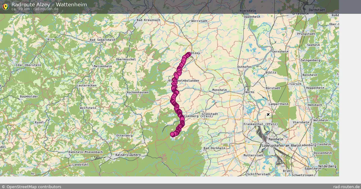 Radtour Alzey – Wattenheim