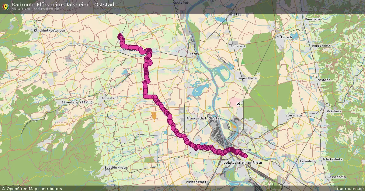 Radtour Flörsheim-Dalsheim – Oststadt