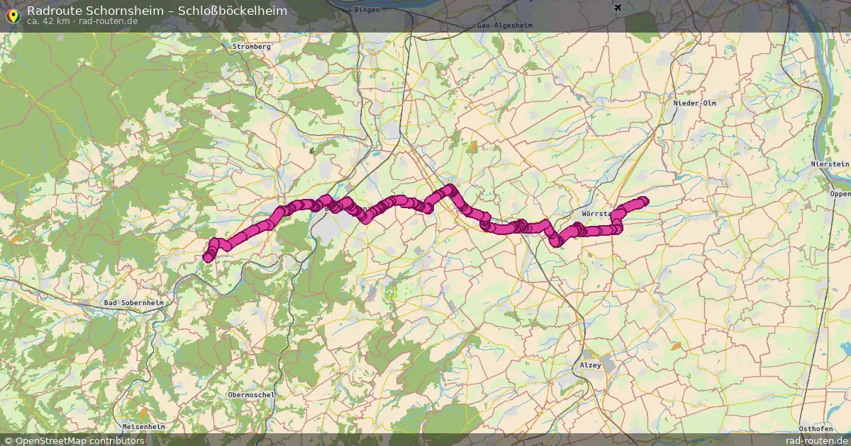 Radtour Schornsheim – Schloßböckelheim