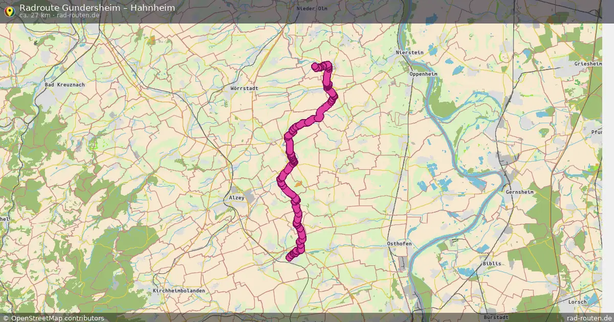Radtour Gundersheim – Hahnheim