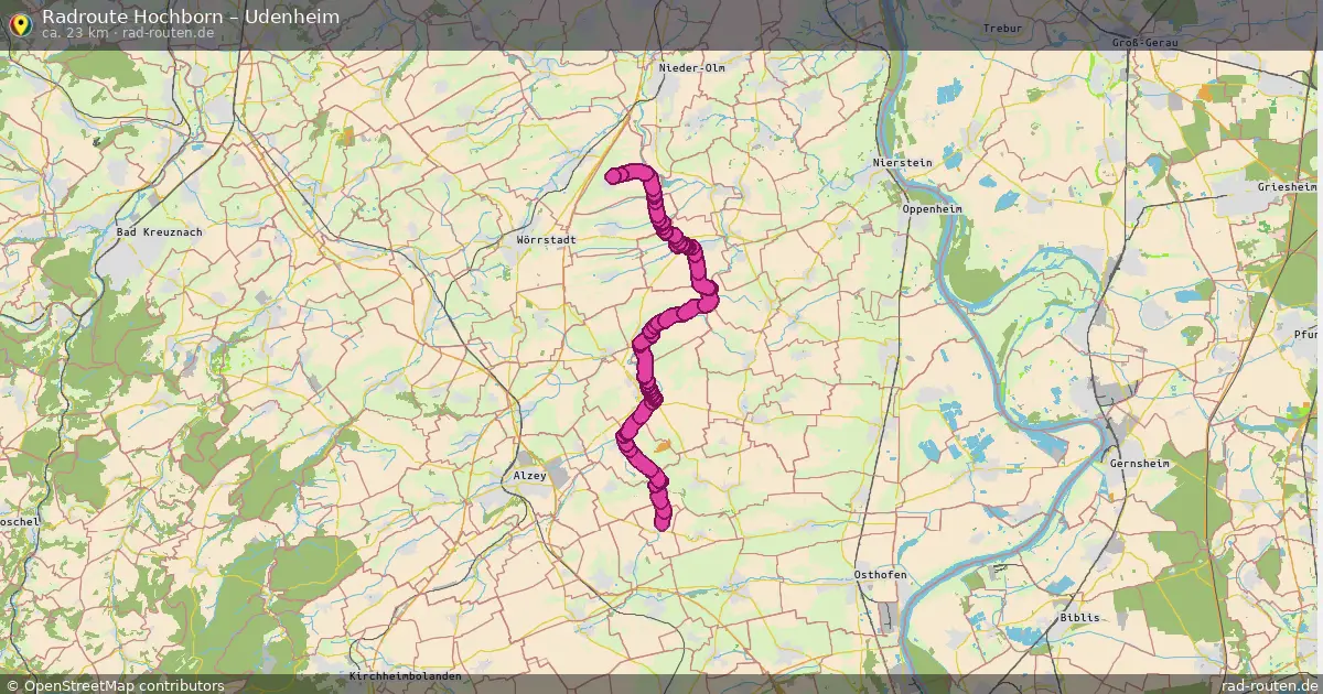 Radtour Hochborn – Udenheim